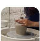 Glazing a finished pot